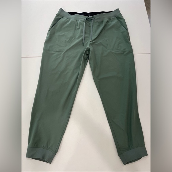 SOLD Lululemon ABC Jogger Warpstreme Pants Olive Green Twill Mens XXL - Picture 1 of 11